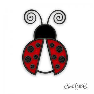 Lady Bug Applique Embroidery - Digital Design For..
