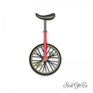 Monocycle Bike Machine Embroidery Digital File,..